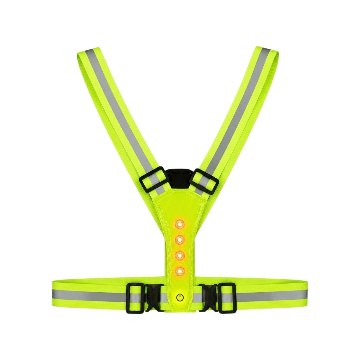 CHALECO REFLECTIVO DE SEGURIDAD CON LUCES LED INTEGRADAS