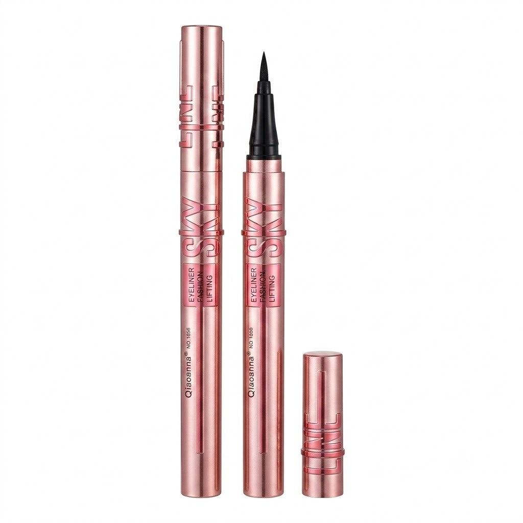 DELINEADOR DE OJOS LIQUIDO IMPERMEABLE SUAVE Y DELICADO QIAOANNA 1ML (DUPE DE MAYBELLINE)