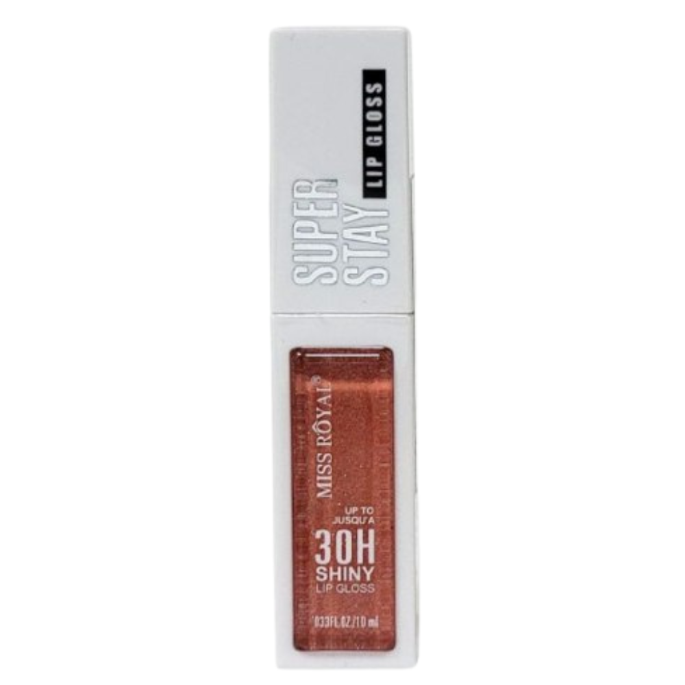 BRILLO LABIAL DE LARGA DURACION SUPER STAY 30H MISS ROYAL 10ML (DUPE DE MAYBELLINE)