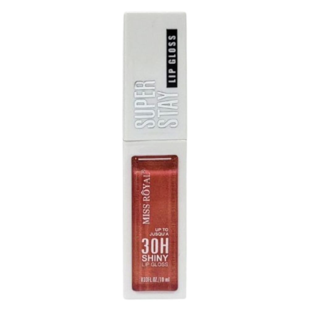 BRILLO LABIAL DE LARGA DURACION SUPER STAY 30H MISS ROYAL 10ML (DUPE DE MAYBELLINE)