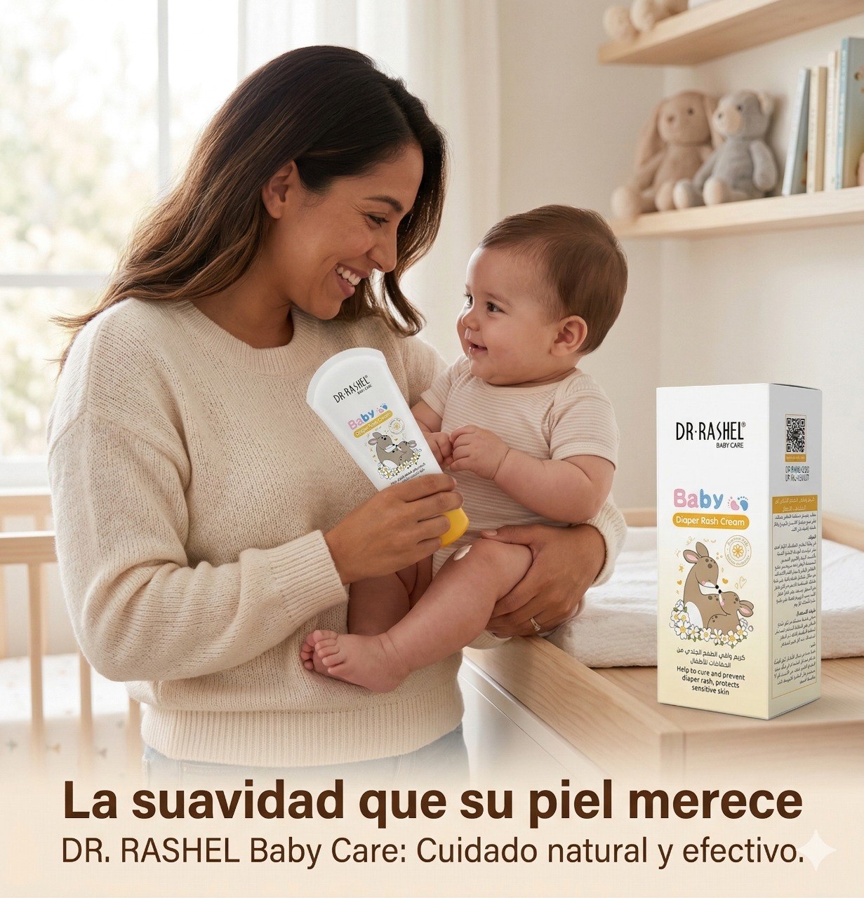 CREMA CORPORAL PROTECTORA CONTRA ERUPCIONES PARA NIÑOS CON ALOE VERA DR RASHEL 70G