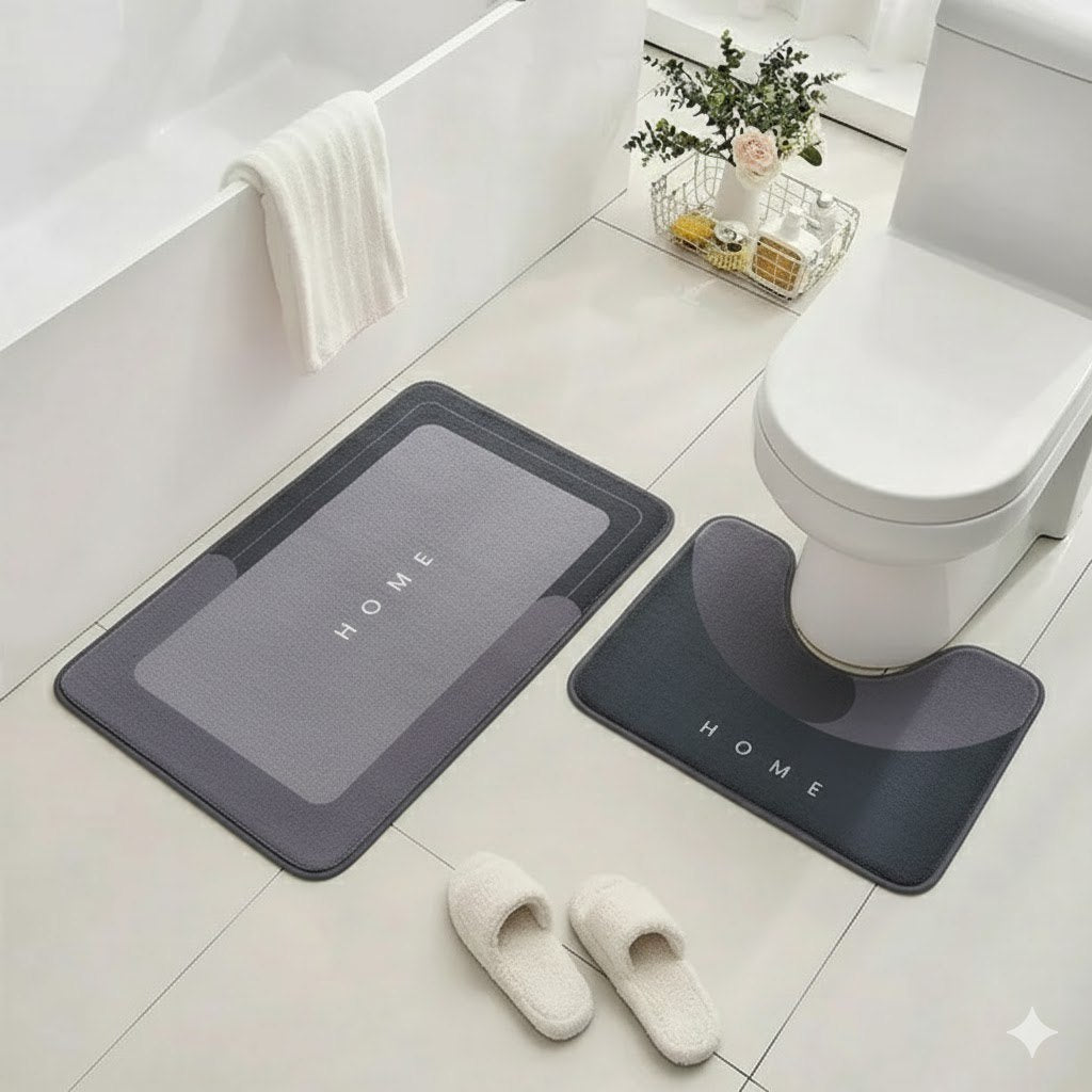 ALFOMBRA DE BAÑO ANTIDESLIZANTE DE DIATOMITA 2PCS JIAERMEI
