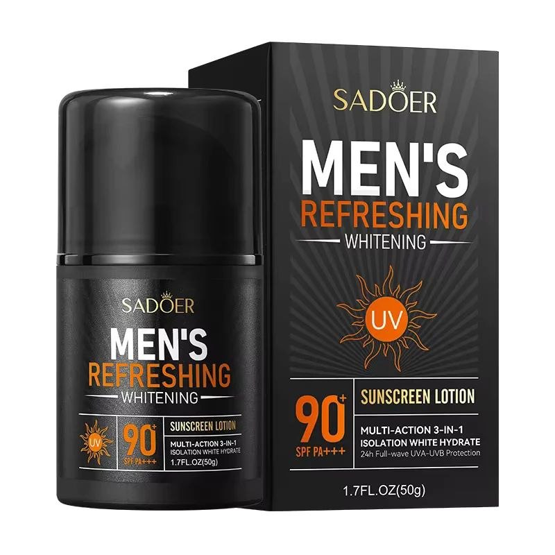 PROTECTOR SOLAR ACLARANTE MULTIACCION 3 EN 1 PARA HOMBRES SPF90 SADOER 100G