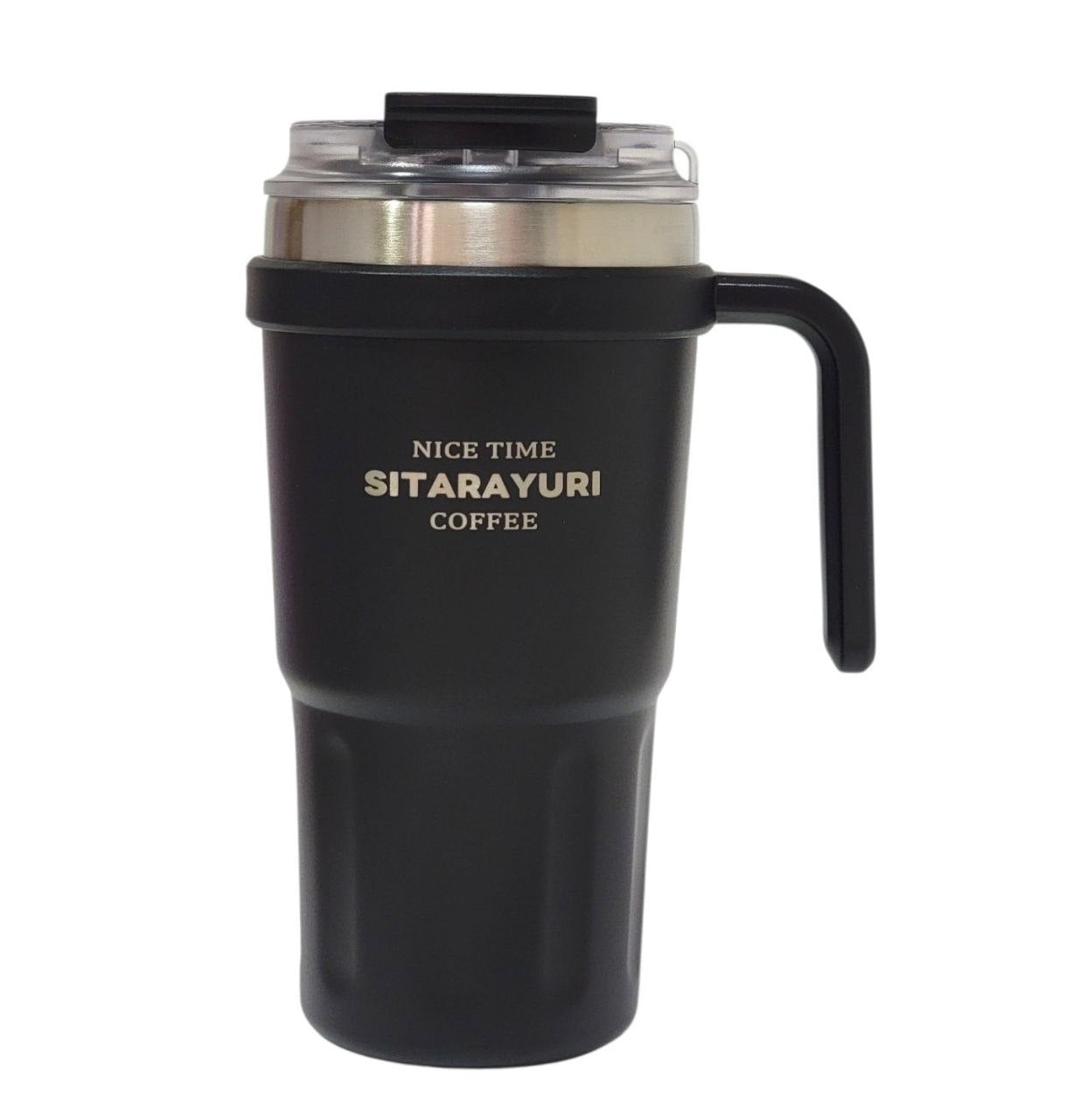 VASO TERMICO CON MANGO ERGONOMICO Y DOBLE PARED SITARAYURI 600ML