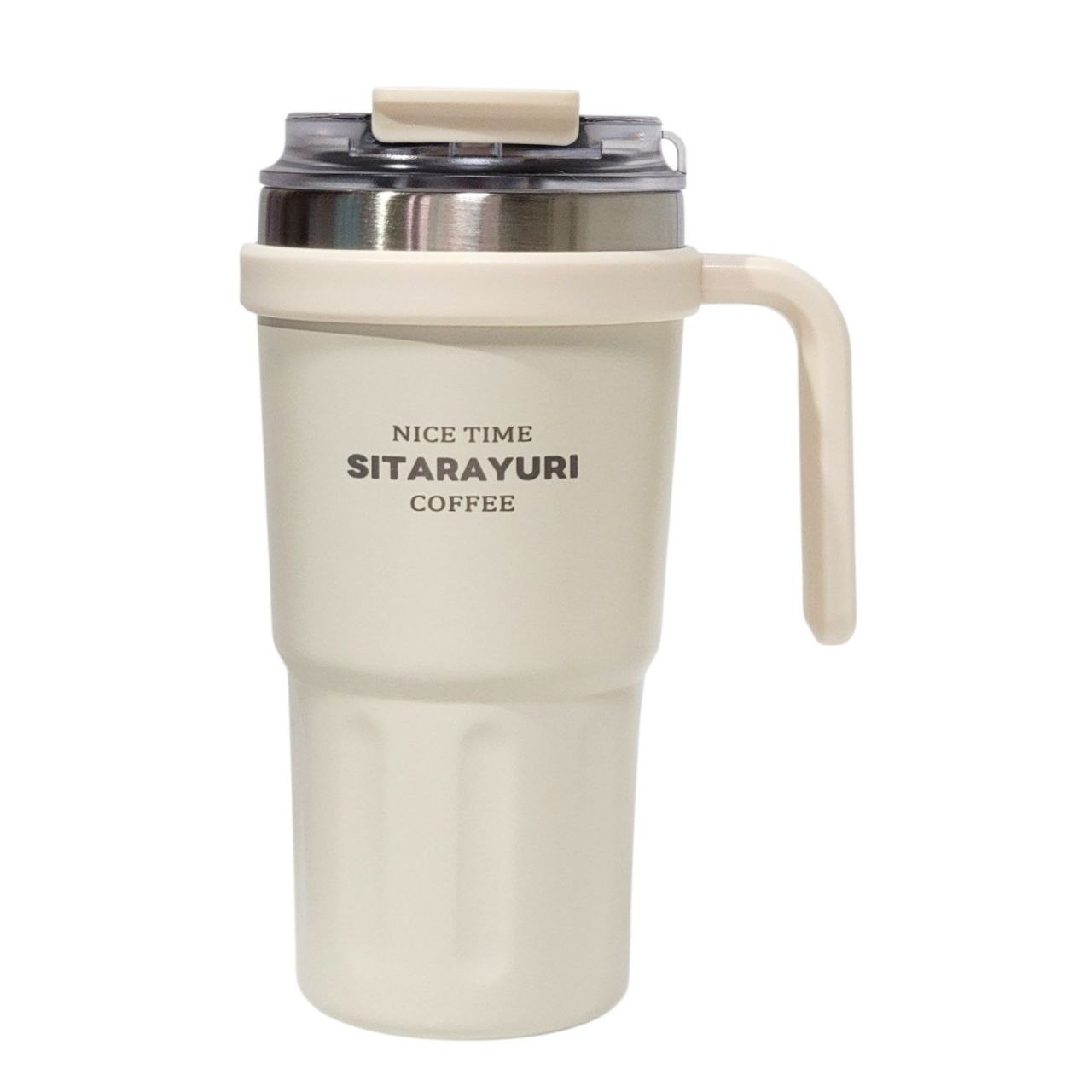 VASO TERMICO CON MANGO ERGONOMICO Y DOBLE PARED SITARAYURI 600ML