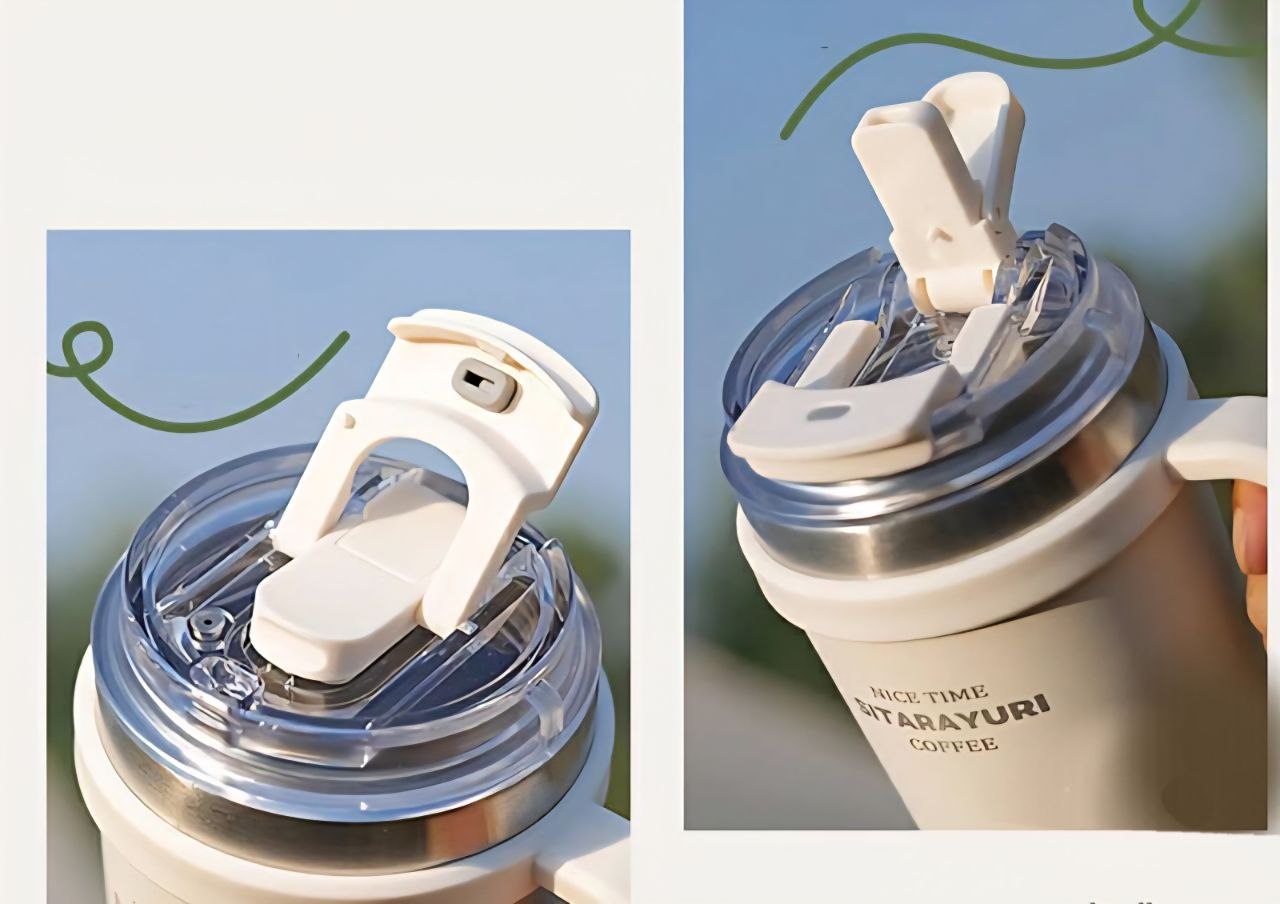 VASO TERMICO CON MANGO ERGONOMICO Y DOBLE PARED SITARAYURI 600ML