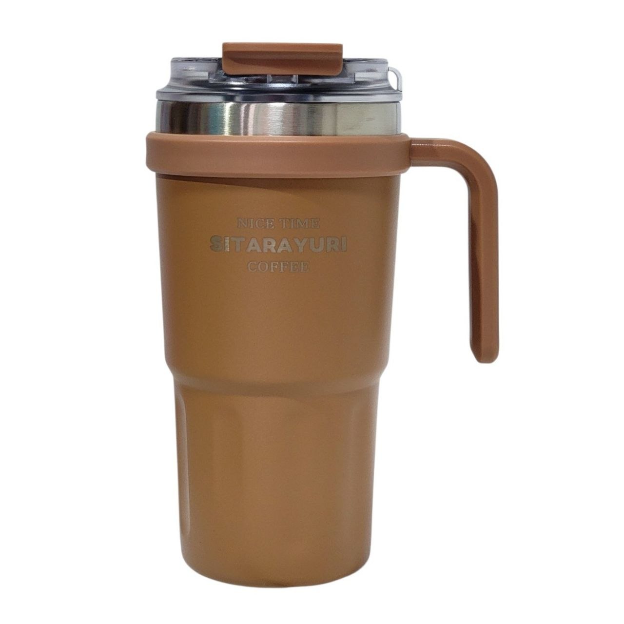 VASO TERMICO CON MANGO ERGONOMICO Y DOBLE PARED SITARAYURI 600ML