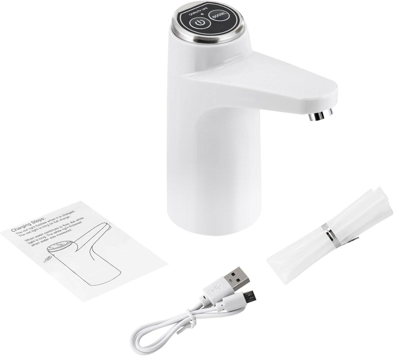 DISPENSADOR BOMBA DE AGUA ELECTRICA INTELIGENTE RECARGABLE