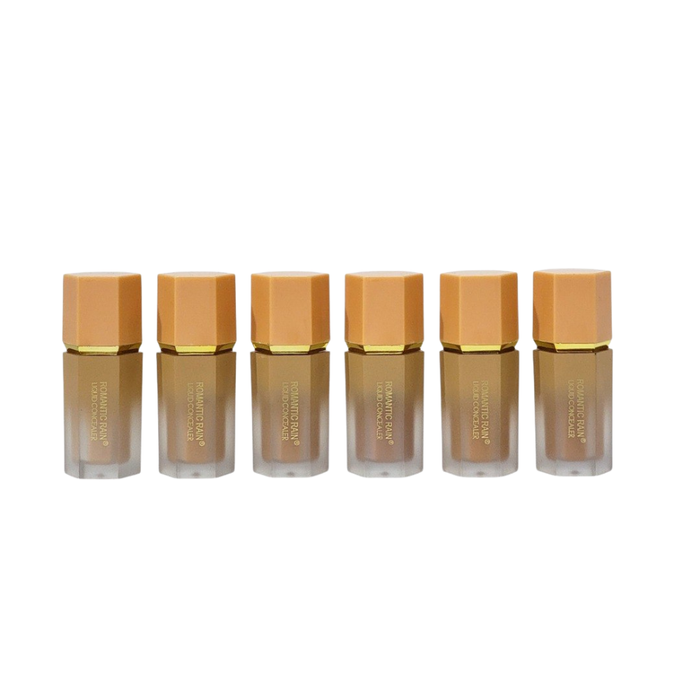 CORRECTOR LIQUIDO ACABADO CONSTRUIBLE NO PEGAJOSO 6 TONOS ROMANTIC RAIN( DUPE DE SHEGLAM)
