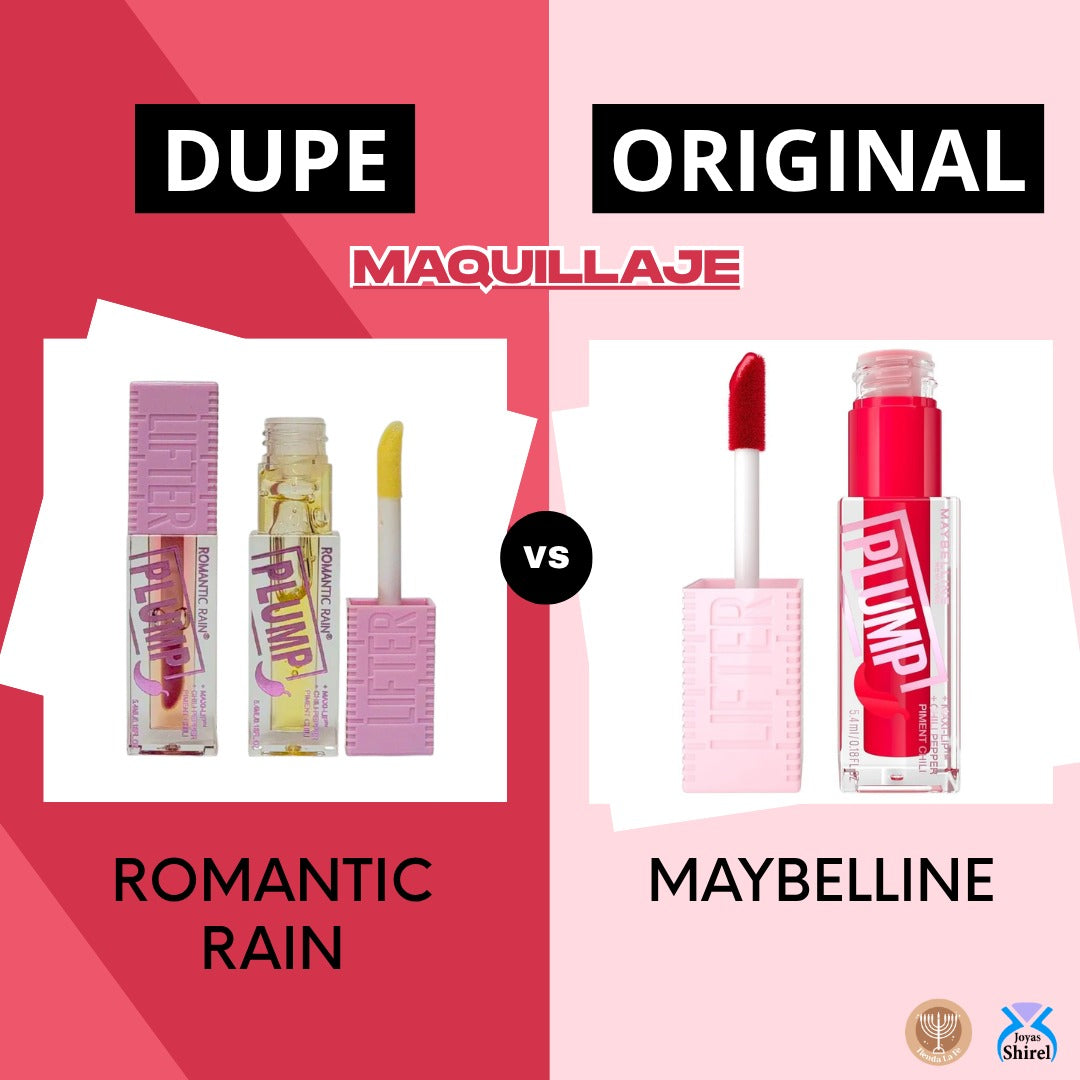 VOLUMINIZADOR DE LABIOS MAXI LABIOS + CHILE PIMIENTO ROMANTIC RAIN 5.4ML (DUPE DE MAYBELLINE)