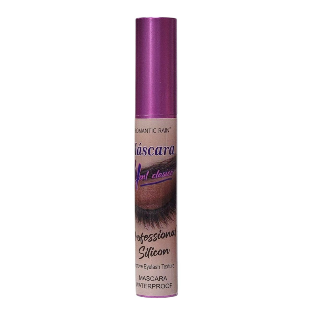 RIMEL VOLUMINIZADOR DE ACABADO ATERCIOPELADO RESISTENTE AL AGUA COLOR NEGRO ROMANTIC RAIN (DUPE DE PROSSA)