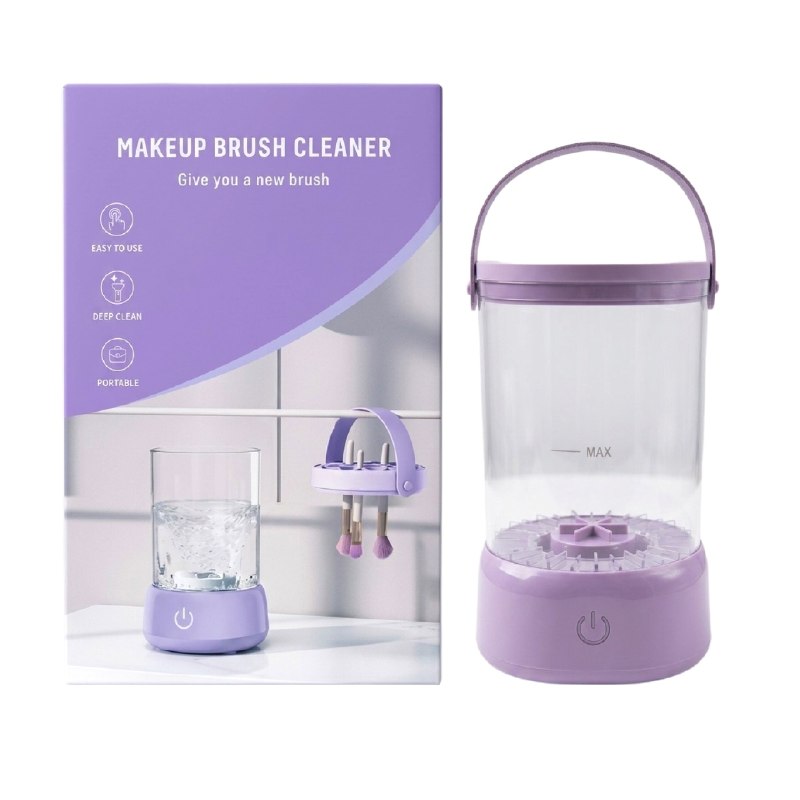 LIMPIADOR DE BROCHAS DE MAQUILLAJE ROTATORIO ELECTRICO