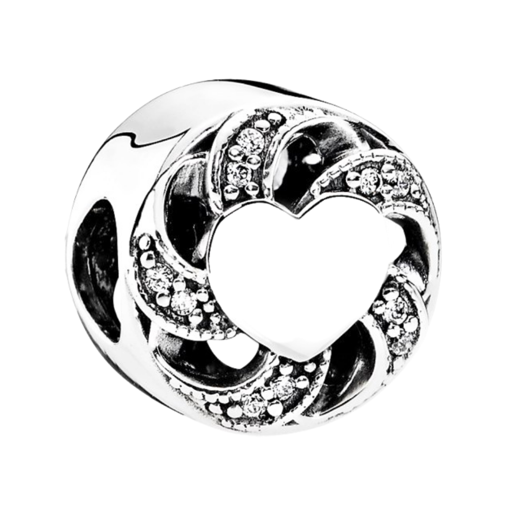 PCHARM1947  REDONDO CON CORAZON BLANCO EN MEDIO