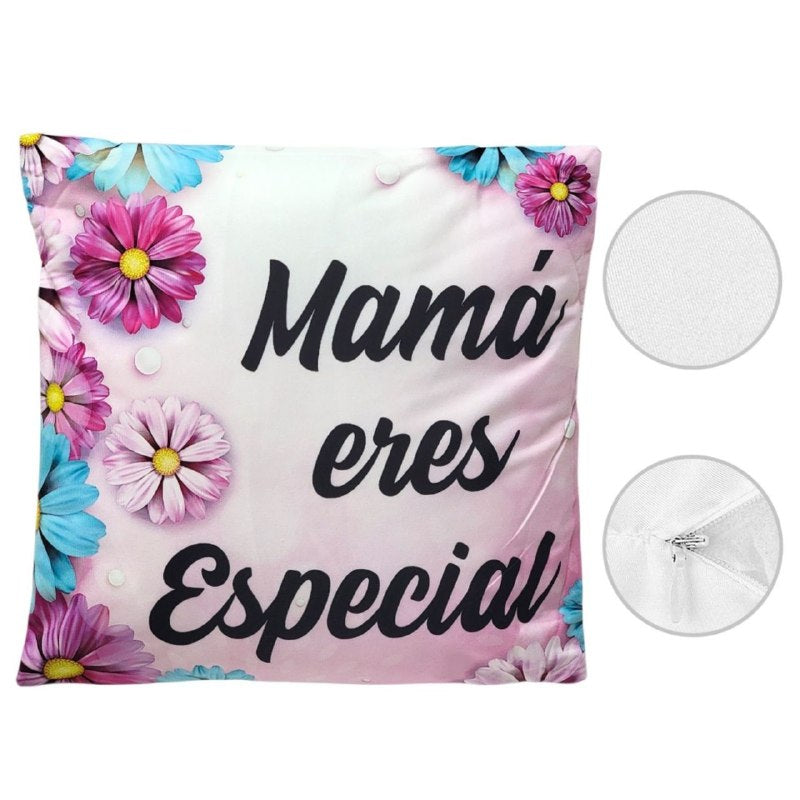 COJIN ALMOHADA DECORATIVA DEL DIA DE LAS MADRES 43X43CM