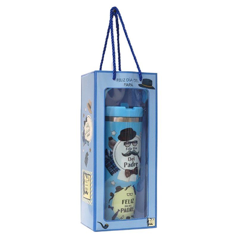 BOTE TERMICO DE REGALO PARA PADRE PARA BEBIDAS FRIAS Y CALIENTES BENELI HOME