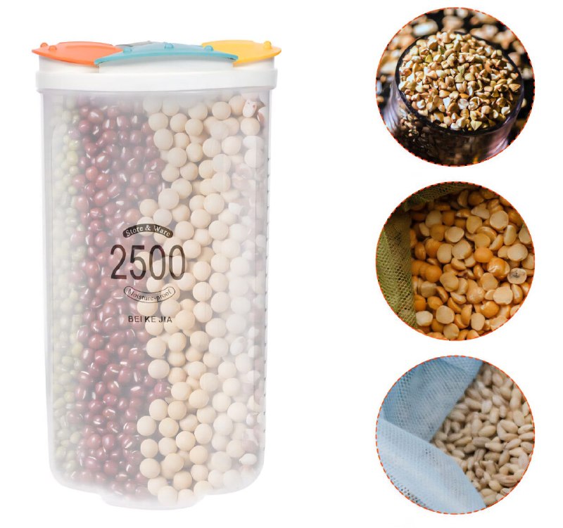 RECIPIENTE DE ALMACENAMIENTO PARA ALIMENTOS HERMETICO MULTIDIVISION 2500ML
