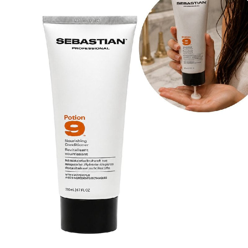 ACONDICIONADOR NUTRITIVO E HIDRATANTE DESENREDANTE CON 9 EXTRACTOS BOTANICOS ACONDICIONADORES SEBASTIAN PROFESSIONAL 200ML