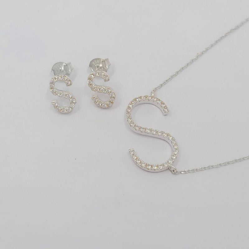 PSET2619 SET FORMA LETRA S PLATA 9.25