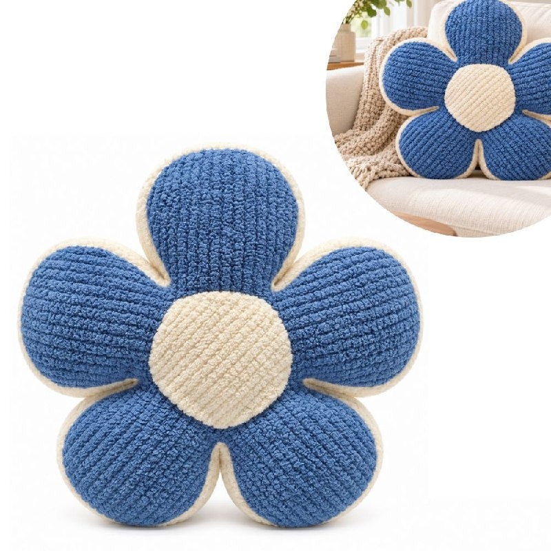 COJIN DECORATIVO EN FORMA DE FLOR SUAVE 36X36CM