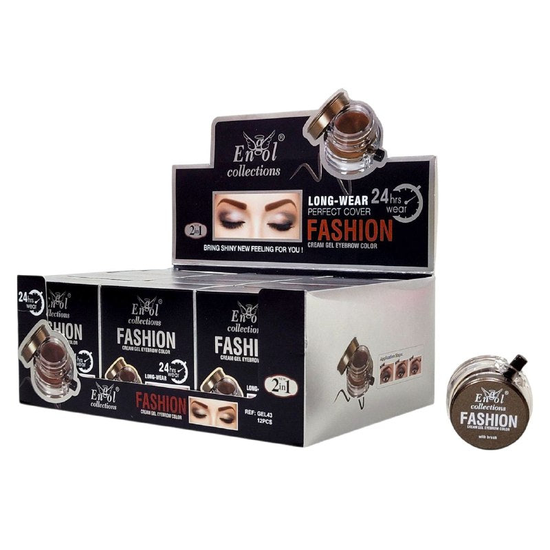 CREMA EN GEL PARA CEJAS DE LARGA DURACION BRILLANTE #02 BROWN ENGOL COLLECTIONS 6G