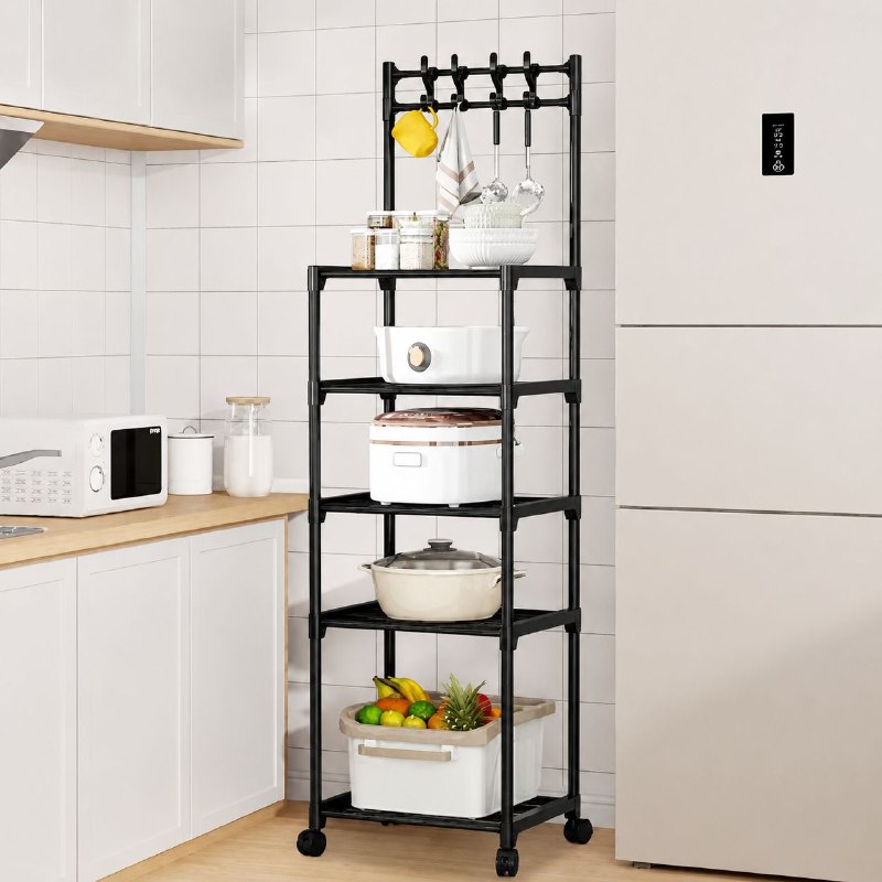 ESTANTE ORGANIZADOR MULTIFUNCIONAL DE 5 NIVELES 152X41X30CM