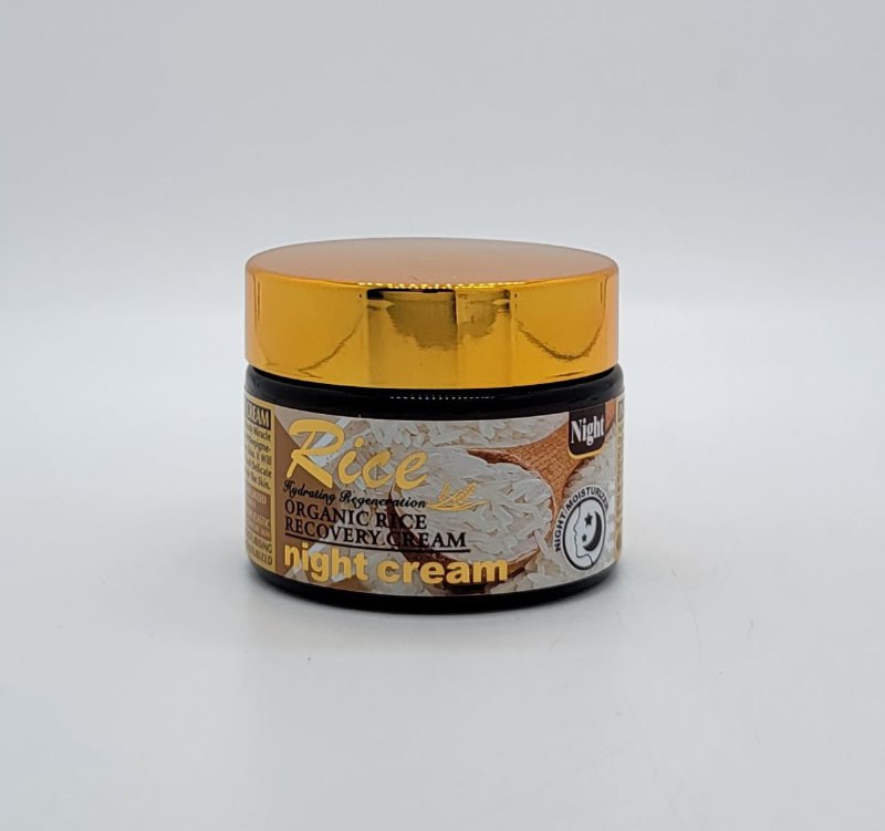 CREMA FACIAL DE NOCHE REPARADORA DE ARROZ ORGANICA BLANQUEADORA RICE 55G