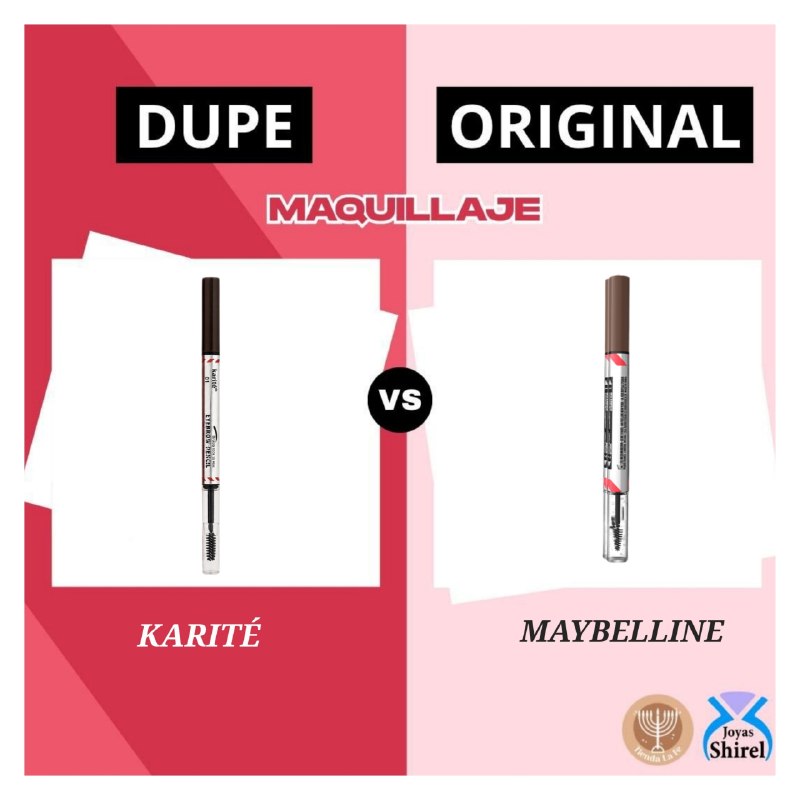 LAPIZ DE CEJAS 2 EN 1, LAPIZ PARA CEJAS ULTRAPRECISO, GEL PEINADOR MANTIIENE CEJAS LIMPIAS Y ORDENADAS KARITE 25+0.5ML (DUPE DE MAYBELLINE)