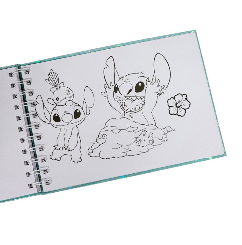 LIBRO PARA COLOREAR DIVERTIDO DE 48 PAGINAS PARA NIÑOS DE STITCH COLORING BOOK 15X22CM