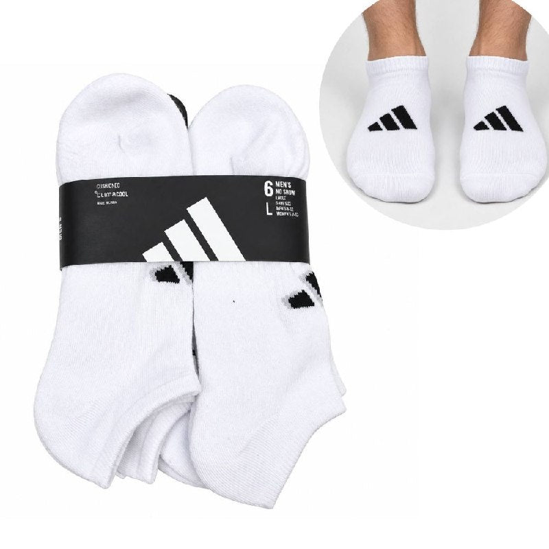 CALCETA TOBILLERA ADIDAS ORIGINAL PARA HOMBRE 6 PARES TALLA HOMBRE 8-12  TALLA MUJER 10-13