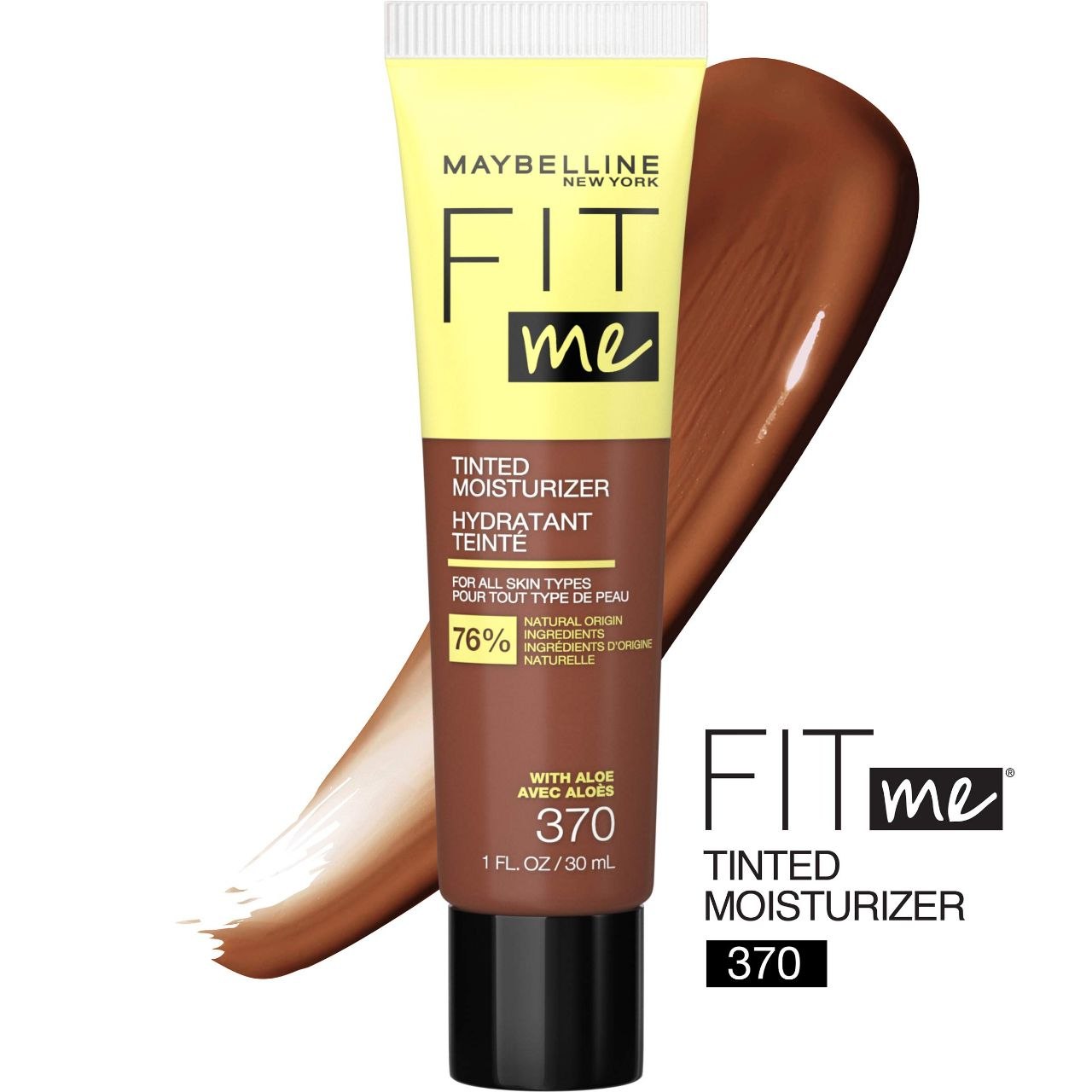 BASE DE MAQUILLAJE EN CREMA HIDRATANTE CON COLOR TONO 370 MAYBELLINE 30ML