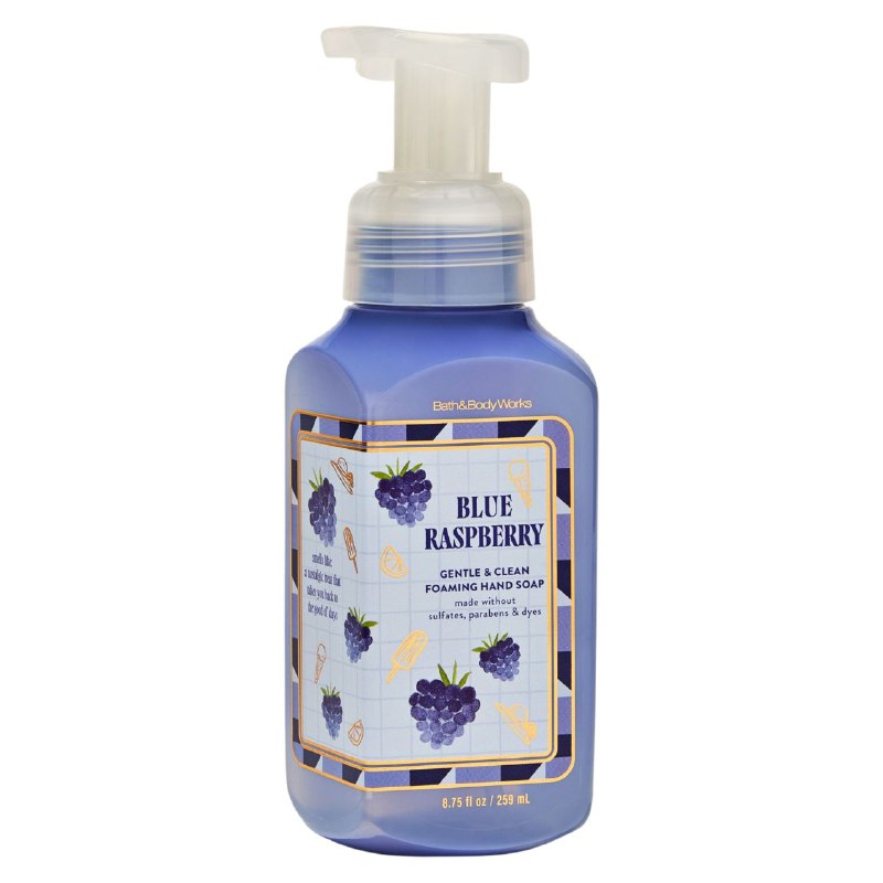 BATH & BODY WORKS JABON DE MANOS SUAVE Y LIMPIO BLUE RASPBERRY 259ML