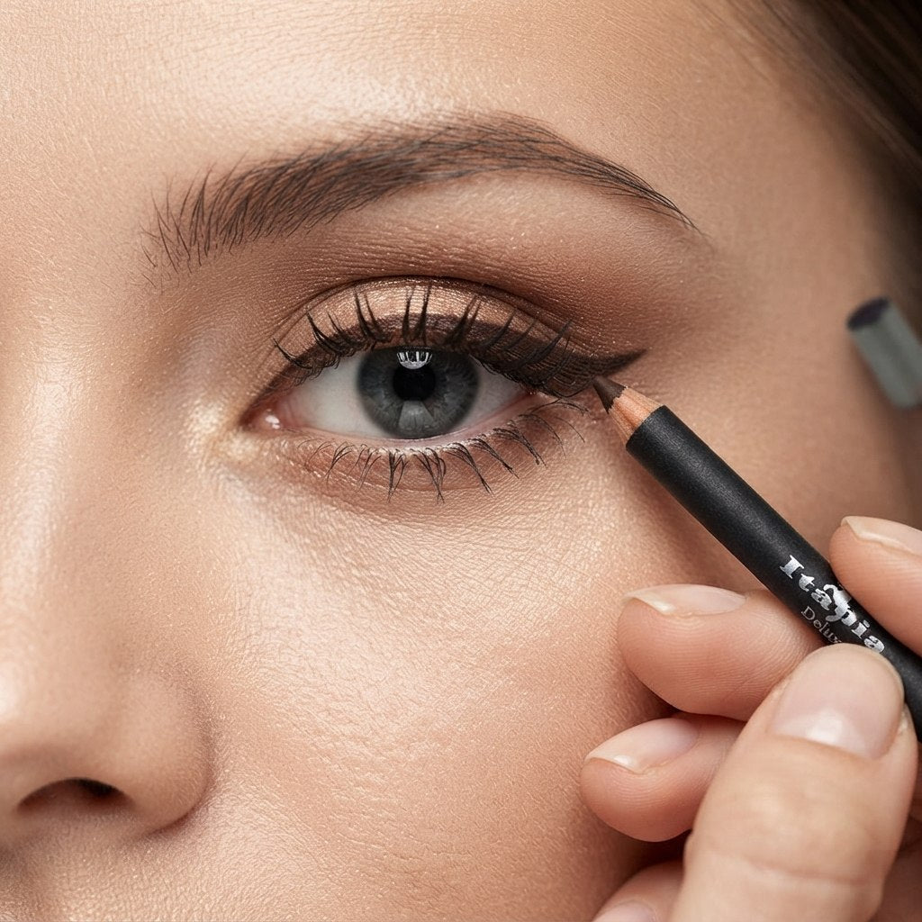 LÁPIZ DELINEADOR DE OJOS ITALIA DELUXE TONO 1009 MEDIUM BROWN 1.5G