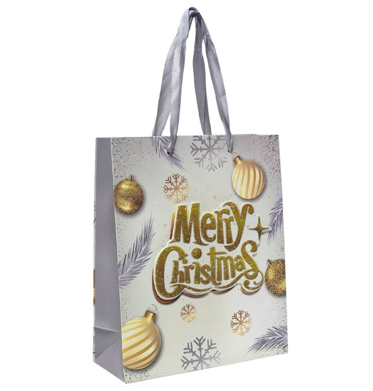 BOLSA DE REGALO NAVIDEÑA PEQUEÑA 19.5X23.5X8CM