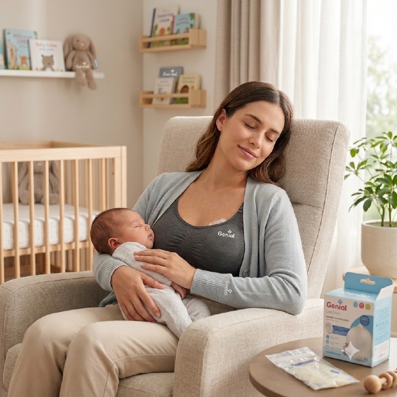 EXTRACTOR DE LECHE MATERNA PASIVO PARA BEBES DE 100ML GENIAL
