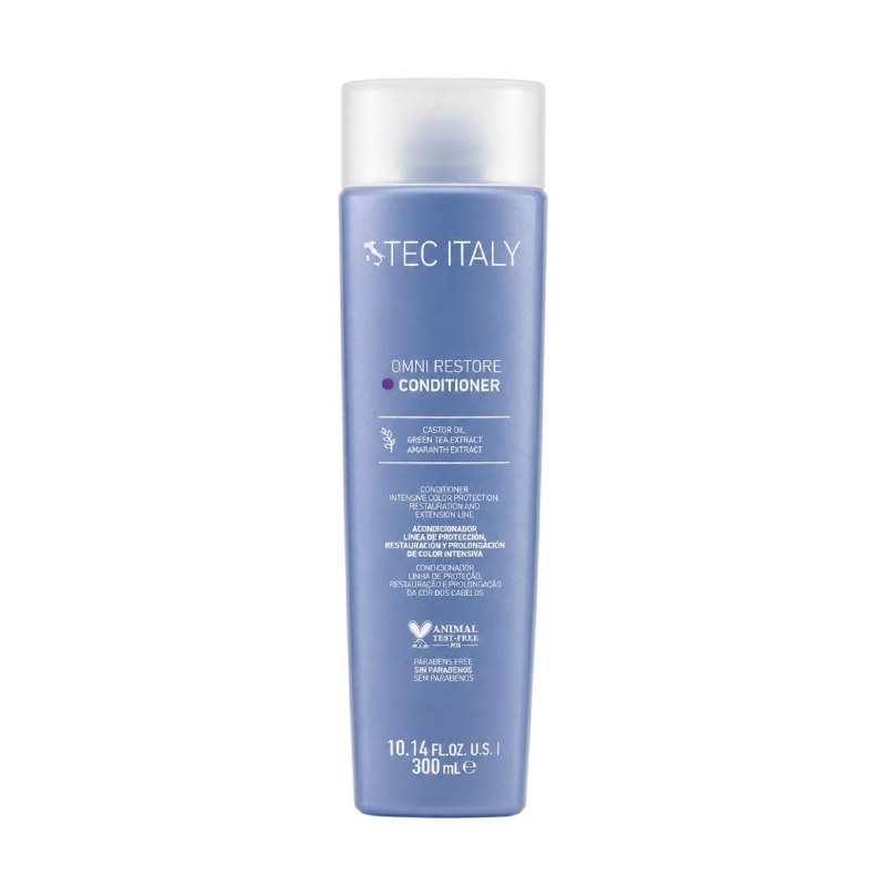 ACONDICIONADOR PROTECTOR Y RESTAURADOR CABELLO TEÑIDO Y PROCESADO TEC ITALY OMNI RESTORE 300ML 1 UND