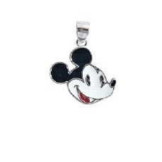 DIJE EN FORMA DE MICKEY MOUSE DE PLATA 9.25 PESO: 3G