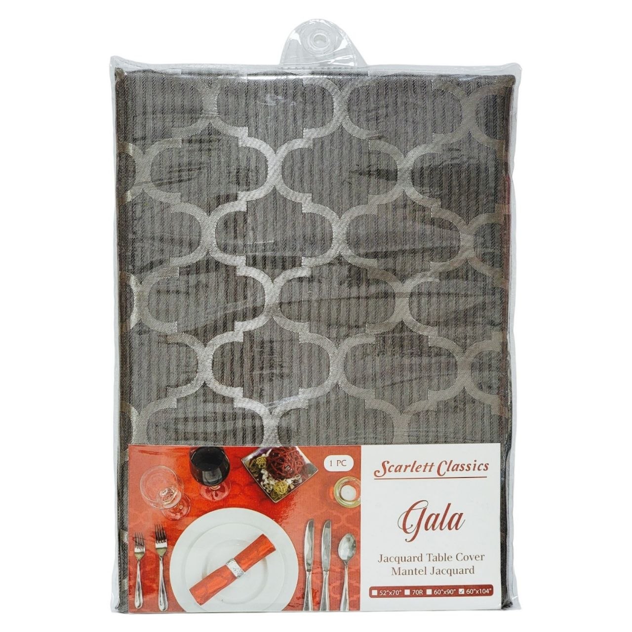 MANTEL DE MESA PROTECCIÓN Y ESTÉTICA UN TOQUE DE ELEGANCIA, CALIDEZ AL HOGAR  SCARLETT CLASSICS 152X264CM