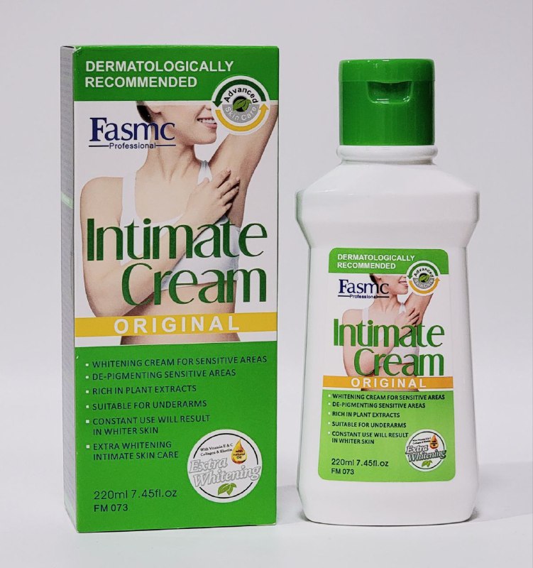 CREMA CORPORAL INTIMA HIDRATANTE Y BLANQUEADORA CON ACEITE DE JOJOBA FASMC PROFESSIONAL 220ML