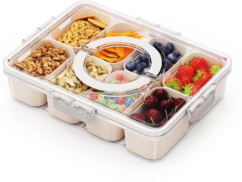 ORGANIZADOR RECIPIENTE DE ALIMENTOS MULTIDIVISION ELEGANTE 28X21X6.5CM MAGIC SPICE GRID