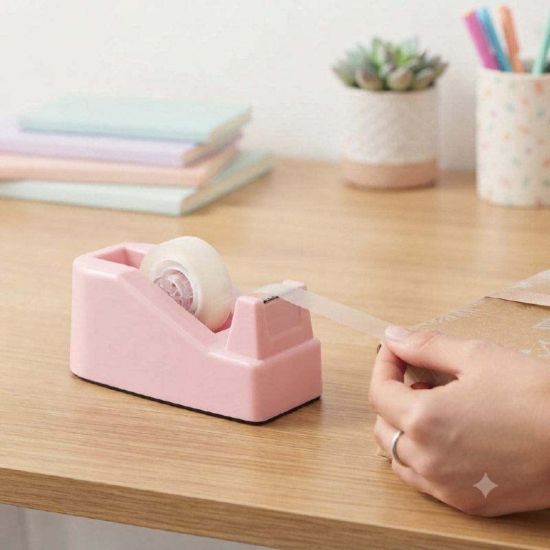 TAPERA SET DE DISPENSADOR DE CINTA ADHESIVA CON 3 ROLLOS KAISHENG YOUPIN