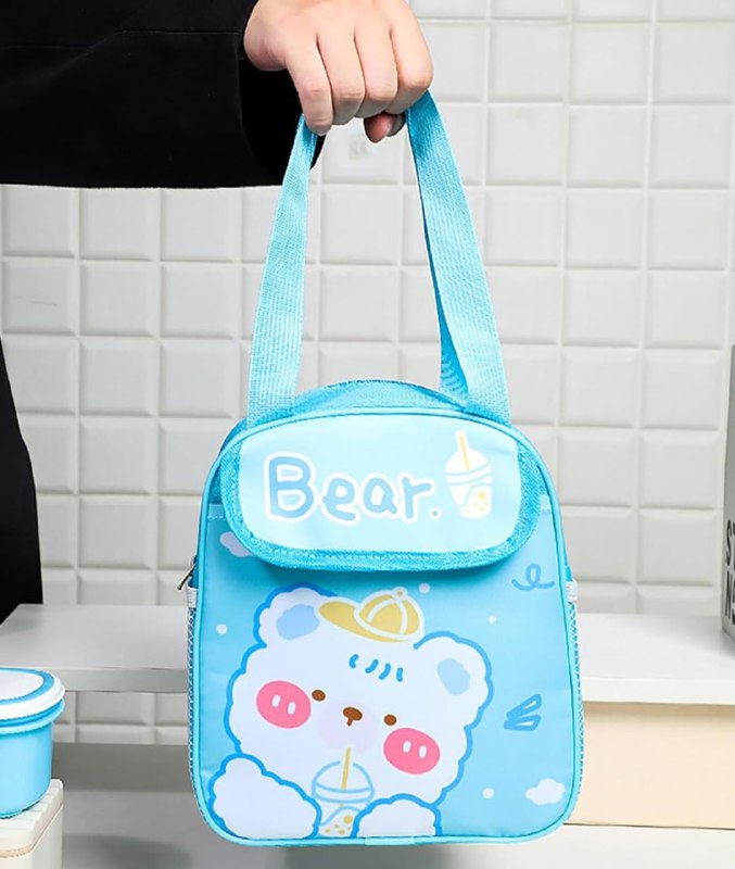 LONCHERA TERMICA PARA NIÑOS, PRACTICA Y DIVERTIDA 4 DISEÑOS 19X23CM
