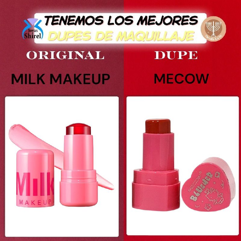 BLUSH EN BARRA SEDOSO ILUMINADORA DE LARGA DURACION MECOW (DUPE DE MILK MAKEUP)