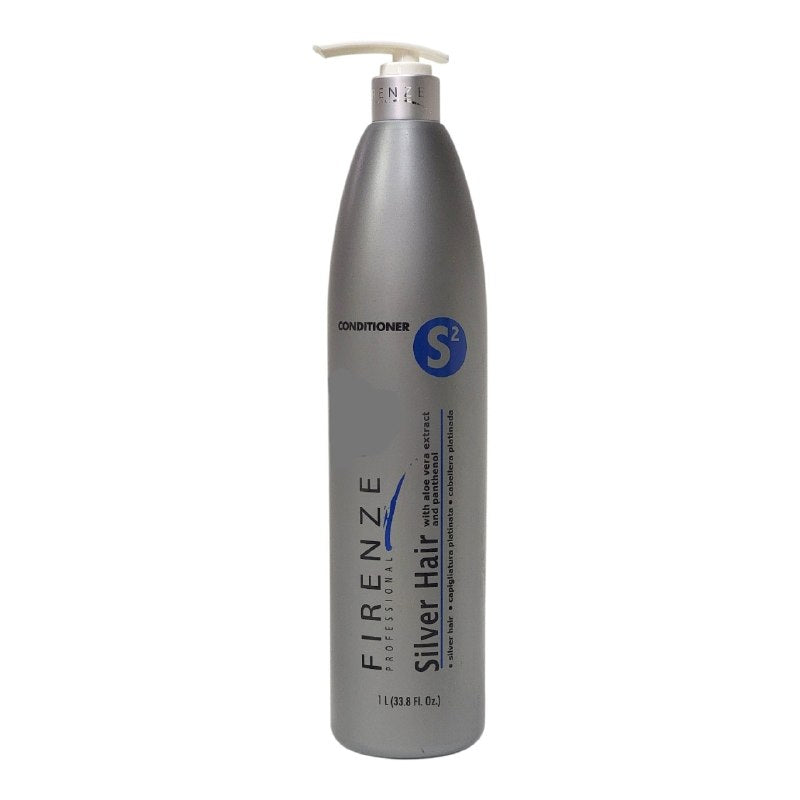 ACONDICIONADOR MATIZADOR Y SUAVIZANTE PARA CABELLOS GRISES, BLANCOS O PLATINADOS FIRENZE 1L