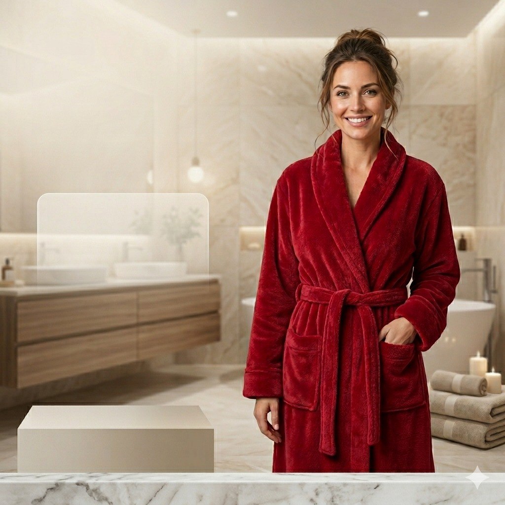 BATA DE BAÑO PREMIUM UNITALLA HOME LIVING 100CM