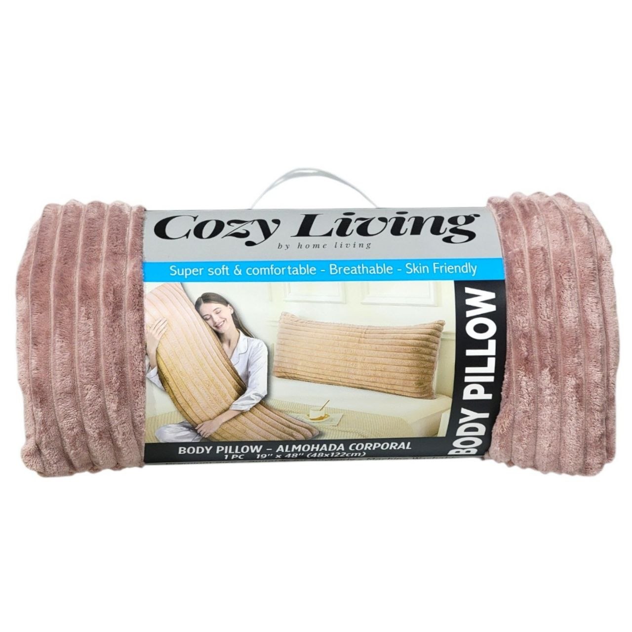 ALMOHADA CORPORAL ERGONOMICA COZY LIVING 48X122CM