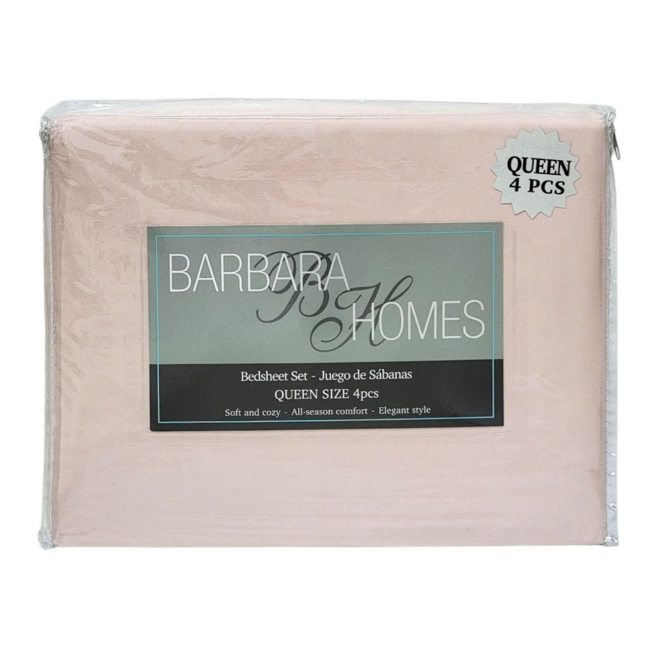 JUEGO DE SÁBANAS TAMAÑO QUEEN 4PCS BARBARA HOMES