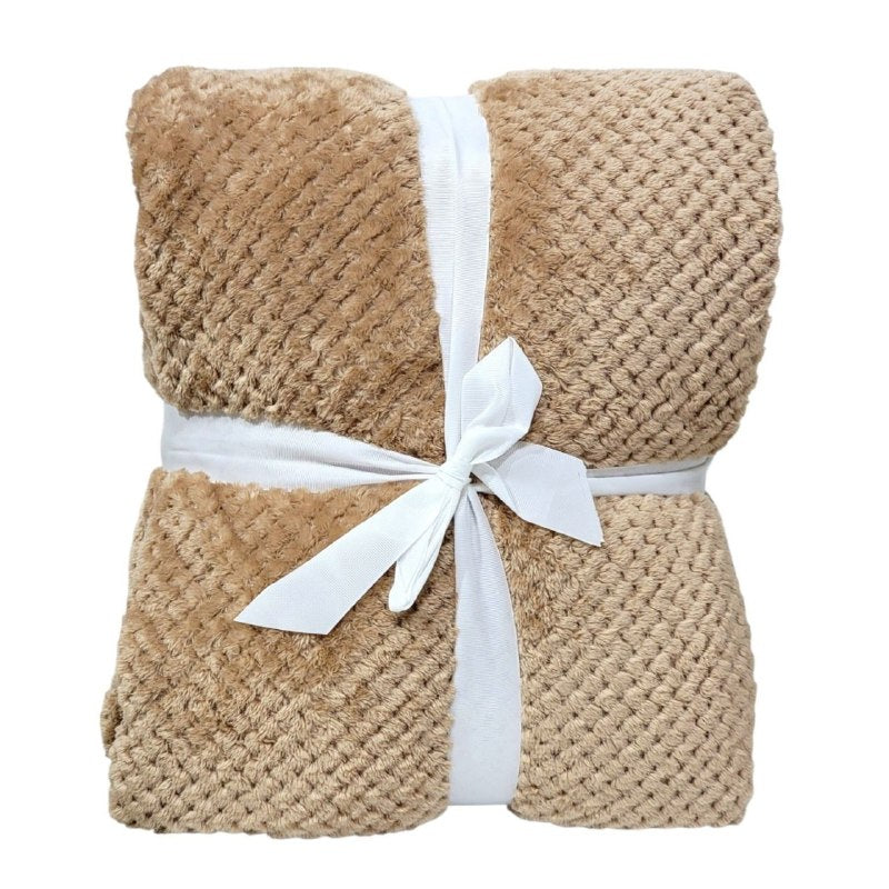 COBIJA FRAZADA CORAL CON TACTO ATERCIOPELADO COZY LIVING 200X240CM