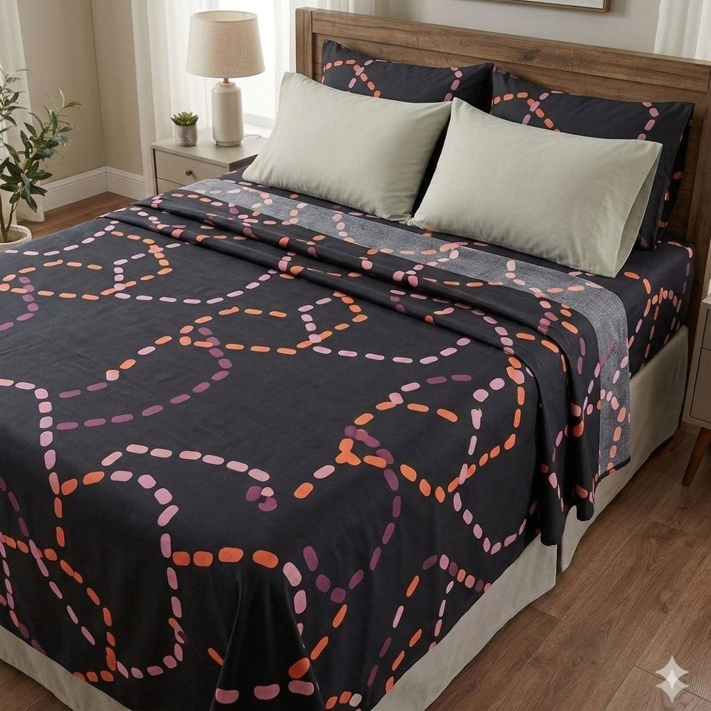 JUEGO DE SABANAS TAMAÑO MATRIMONIAL 6PCS BARBARA HOMES