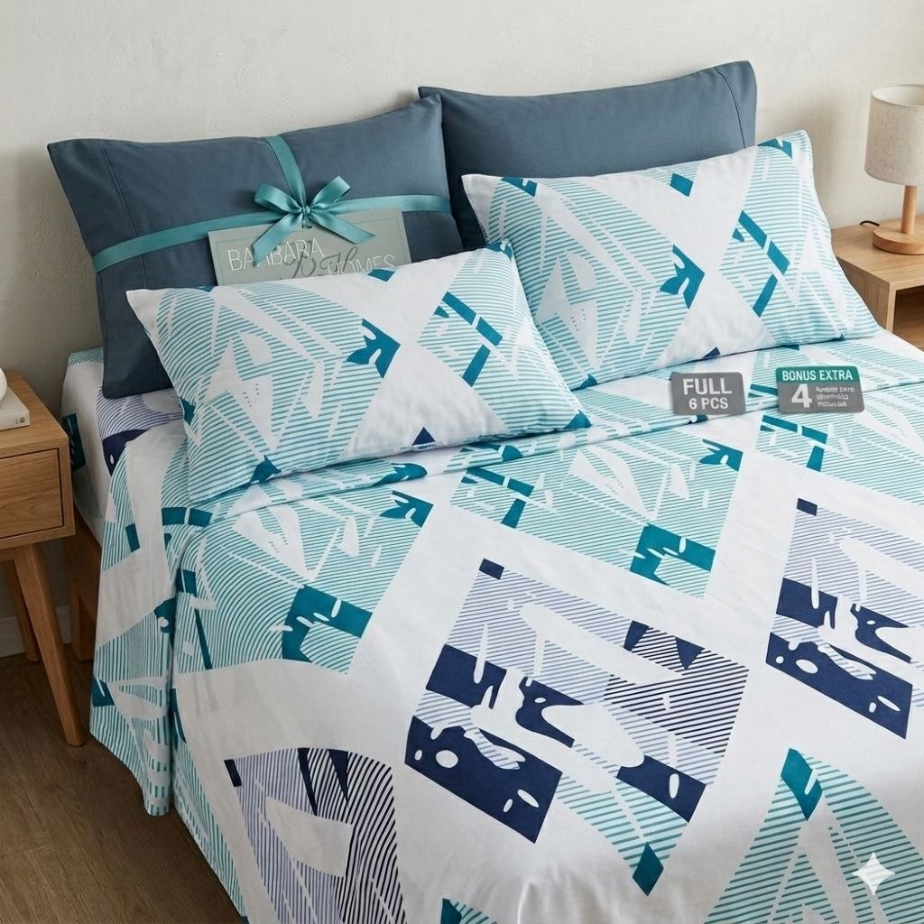 JUEGO DE SABANAS TAMAÑO MATRIMONIAL 6PCS BARBARA HOMES
