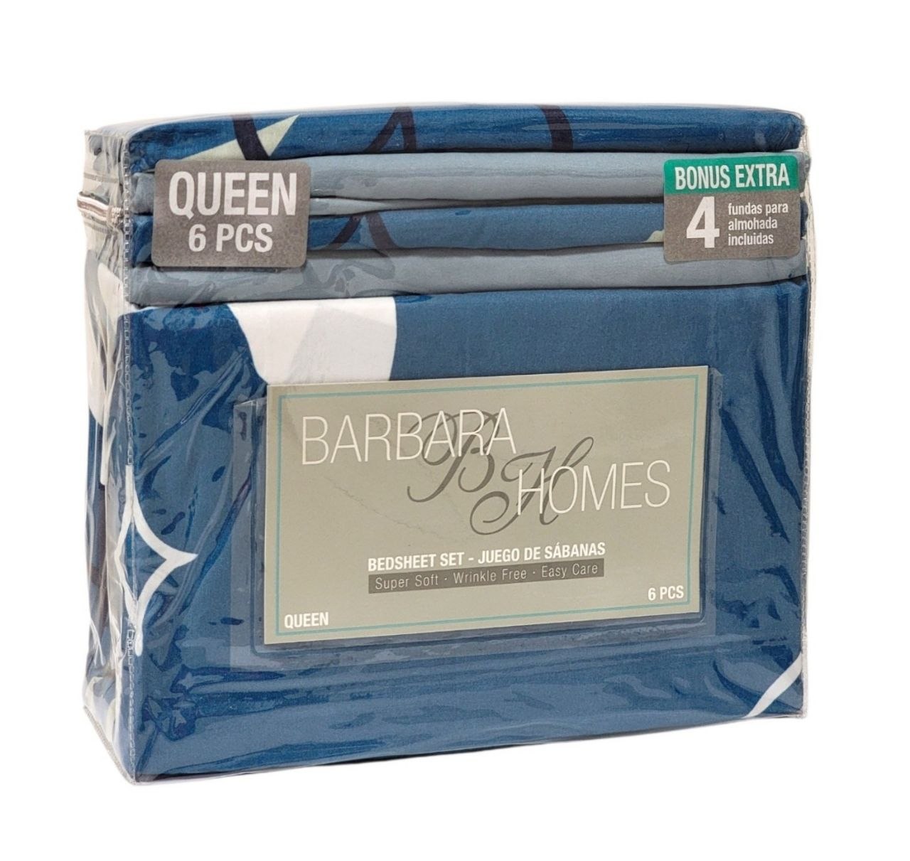 JUEGO DE SABANAS TAMAÑO QUEEN 6PCS BARBARA HOMES
